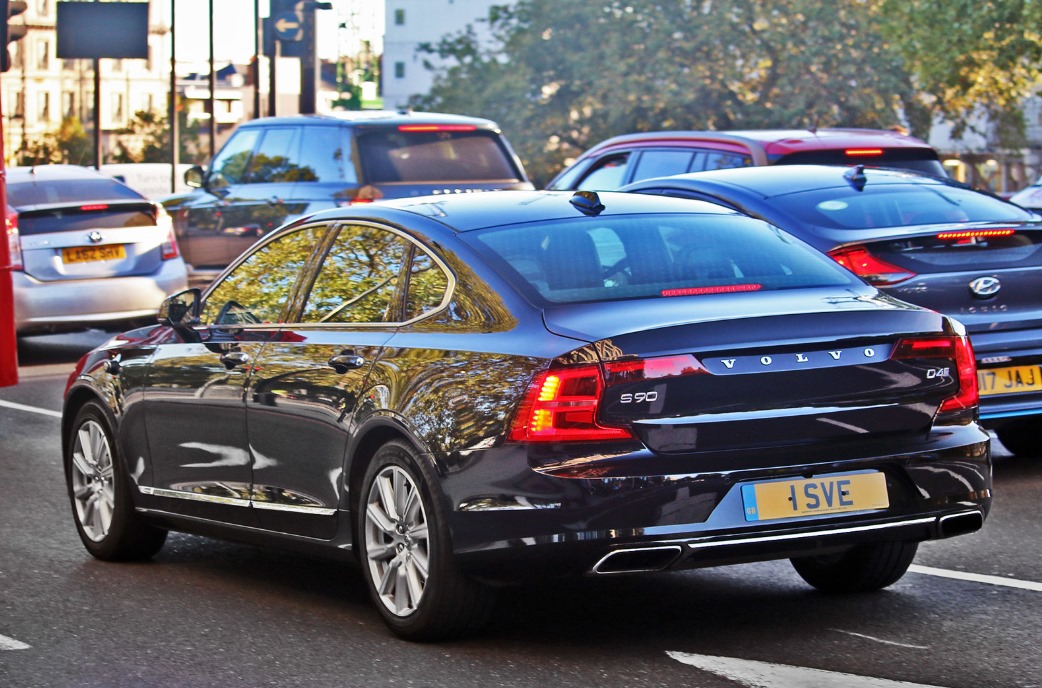 Embassy Diplomatic Flag UK Number Plate of Sweden - 1 SVE